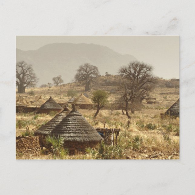 Nuba Mountains, byn Nugera Vykort (Framsida)