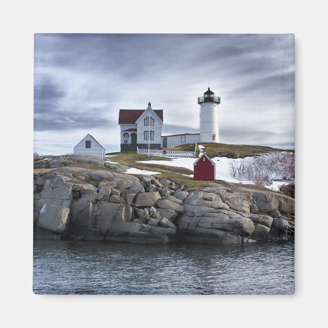 "Nubble" Cape Neddick fythouse York, Maine Magnet (Framsidan)