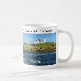 Nubble för uddNeddick Fyr-, Maine mugg