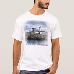 "Nubble" fyr York, Maine, fotografi t T-shirt
