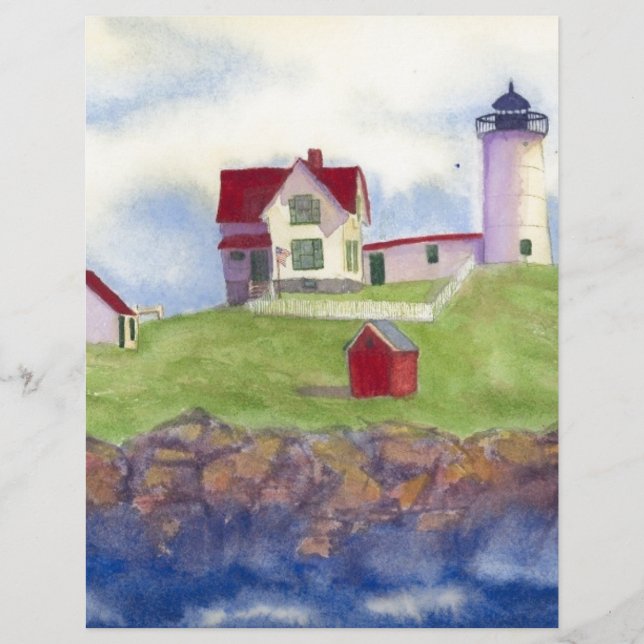 Nubble fyrhus York Maine (Framsida)