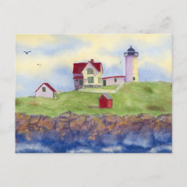 Nubble fyrhus York Maine vykort