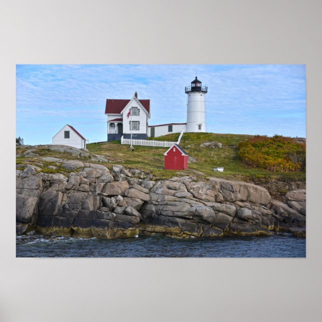 Nubble Light, Cape Neddick, Maine Poster (Framsidan)