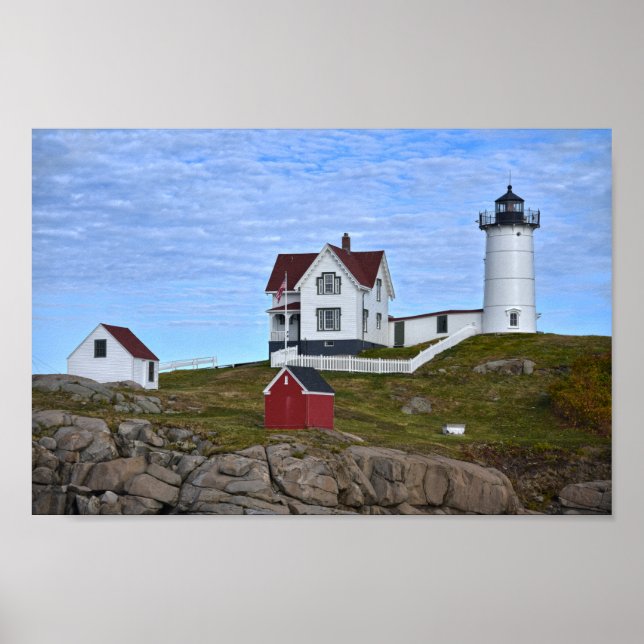 Nubble Light, Cape Neddick, Maine Poster (Framsidan)