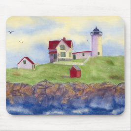 Nubble Light House York Maine Mouse Pad Musmatta
