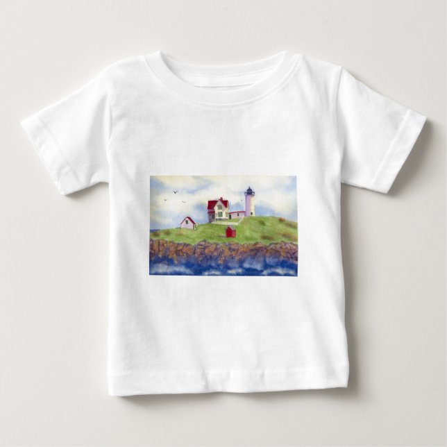 Nubble Light House York Maine Tee (Framsida)