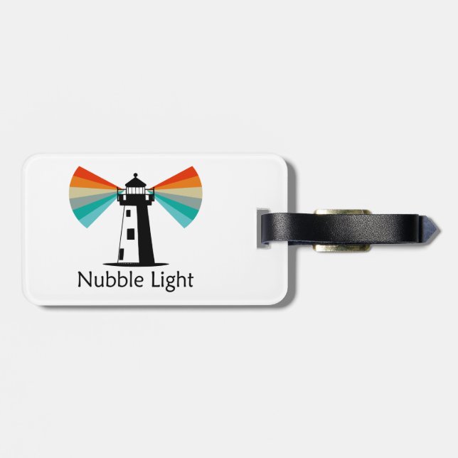 Nubble Light Maine Regnbåge Bagagebricka (Baksida Vågrät)