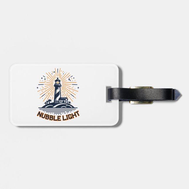 Nubble Light Maine Sunrise Bagagebricka (Baksida Vågrät)
