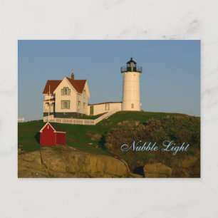 Nubble Light, York, Maine-vykort Vykort