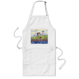 Nubble Lighthouse Apron, Kitchen Apron Nubble Långt Förkläde