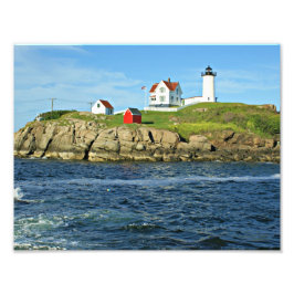 Nubble Lighthouse, Cape Neddick Maine Fototryck