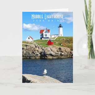 Nubble Lighthouse-gratulationskort Kort
