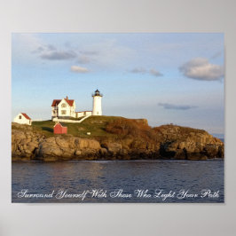 Nubble Lighthouse-inspirerande Poster