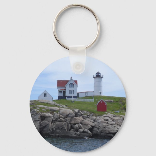 Nubble Lighthouse - Maine Nyckelring (Framsida)