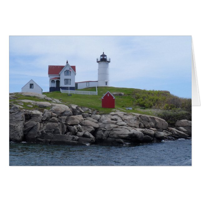 Nubble Lighthouse - Maine OBS Kort (Framsidan Horizontal)