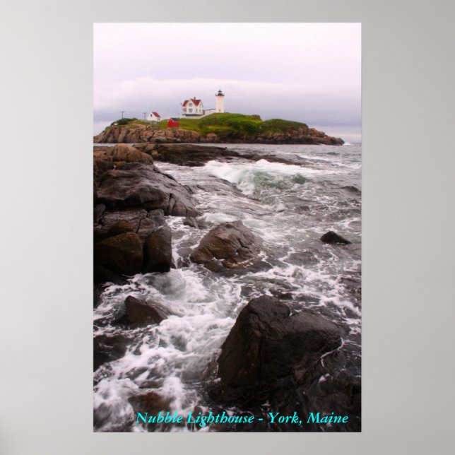 Nubble Lighthouse - York, Maine Poster (Framsidan)