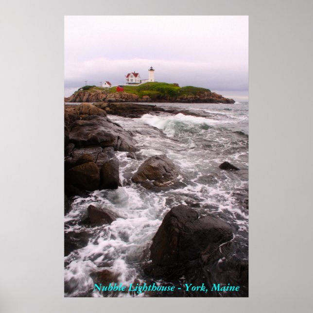 Nubble Lighthouse - York, Maine Poster (Framsidan)