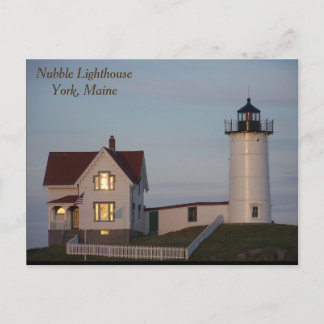 Nubble Lighthouse, York, Maine Vykort