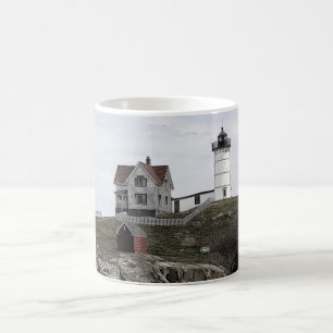 Nubblefyren skissar kaffemugg