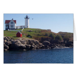Nubbles Lighthouse-Maine Hälsningskort