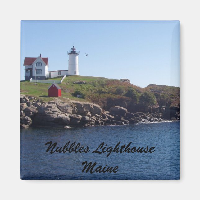 Nubbles Lighthouse-Maine Magnet (Framsidan)
