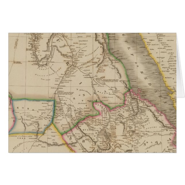 Nubia, Abyssinia, Afrika Hälsningskort (Framsidan Horizontal)