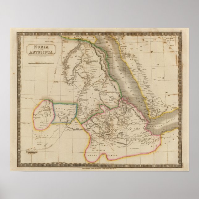 Nubia, Abyssinia, Afrika Poster (Framsidan)