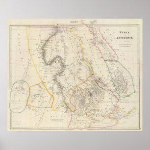 Nubia och Abyssinia Poster