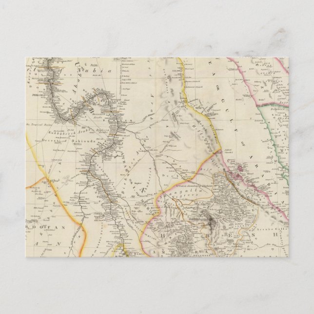 Nubia och Abyssinia Vykort (Framsida)