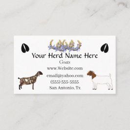 Nubian & Boer Goat Visitkort