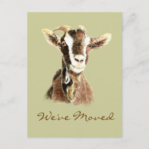 Nubian Brown Goat Farms flyttar till ny adress Meddelande Vykort
