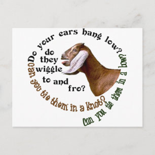 NUBIAN-GETEN - GÖR DIN ÖRONHÄNGNING LOW? VYKORT