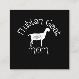 Nubian Goat Mamma Gift Fyrkantigt Visitkort