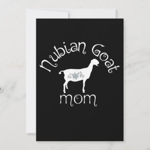 Nubian Goat Mamma Gift Inbjudningar