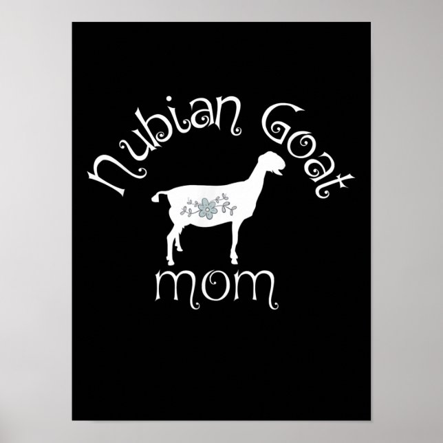 Nubian Goat Mamma Gift Poster (Framsidan)