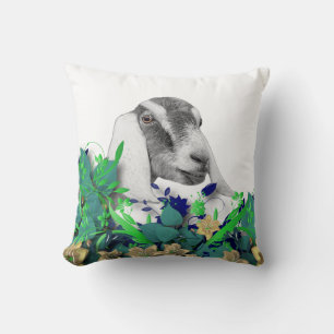 Nubian Goat Sketch Herd Namn Goat Pillow Kudde