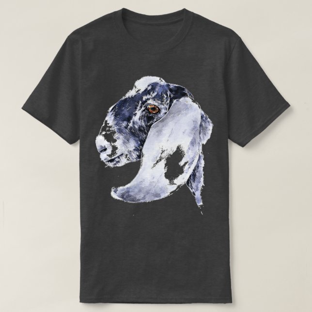 Nubian Goat  Watercolour Art,Nubian Goat  Art,Nubi T Shirt (Design framsida)