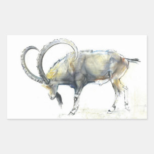 Nubian Ibex 2008 Rektangulärt Klistermärke