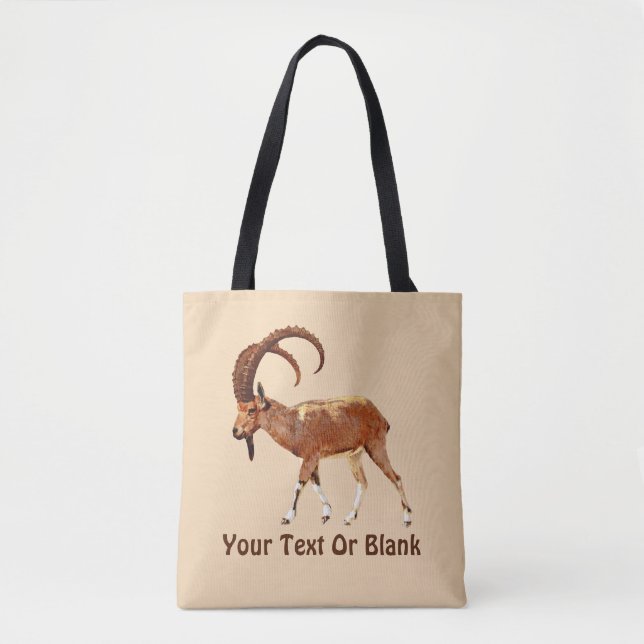 Nubian Ibex - Ein Gedi Tygkasse (Framsida)