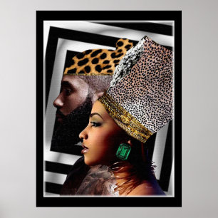 Nubian Kung & Queen Poster