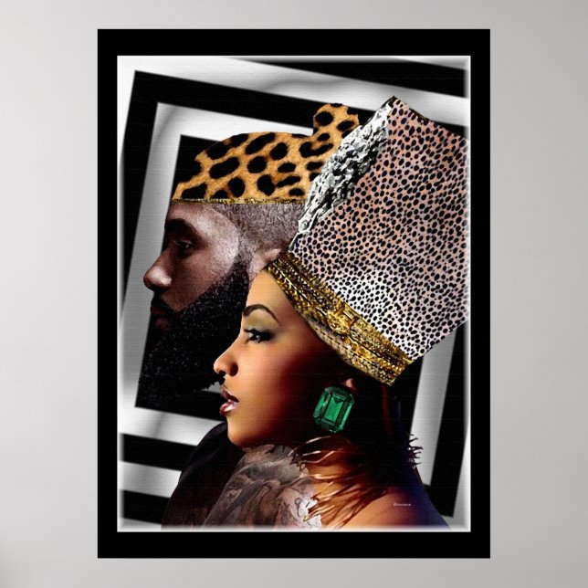 Nubian Kung & Queen Poster (Framsidan)