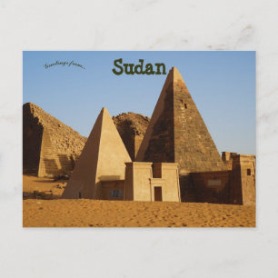 Nubian Pyramids Meroe Sudan Vykort