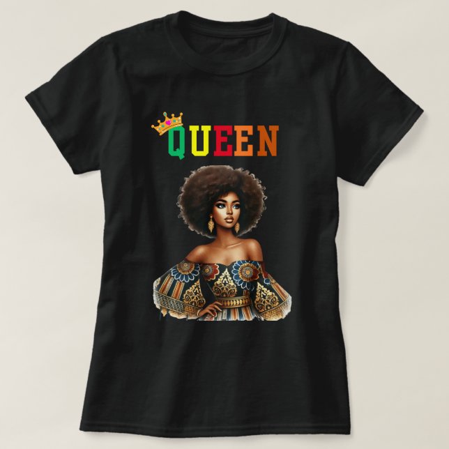Nubian Queen: Classy Women's T-Shirt (Design framsida)