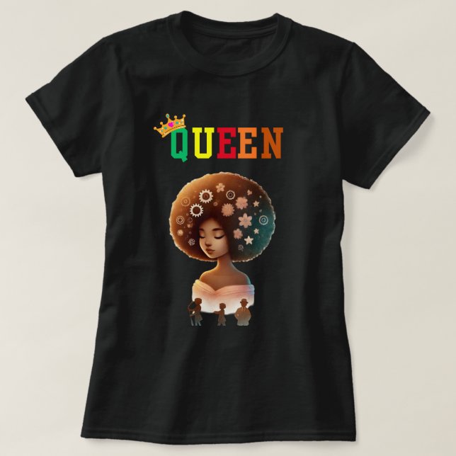 Nubian Queen: Fro Sho Women's T-Shirt (Design framsida)