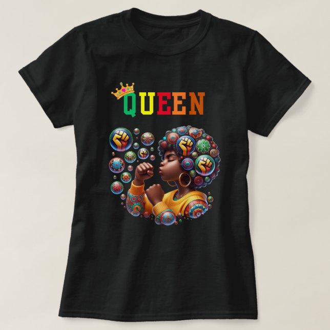 Nubian Queen: Power Women's T-Shirt (Design framsida)