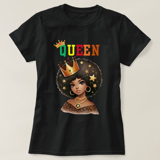 Nubian Queen: Royalty Women's T-Shirt (Design framsida)