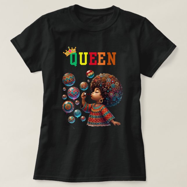 Nubian Queen: Upptäck kvinnors T-Shirt (Design framsida)