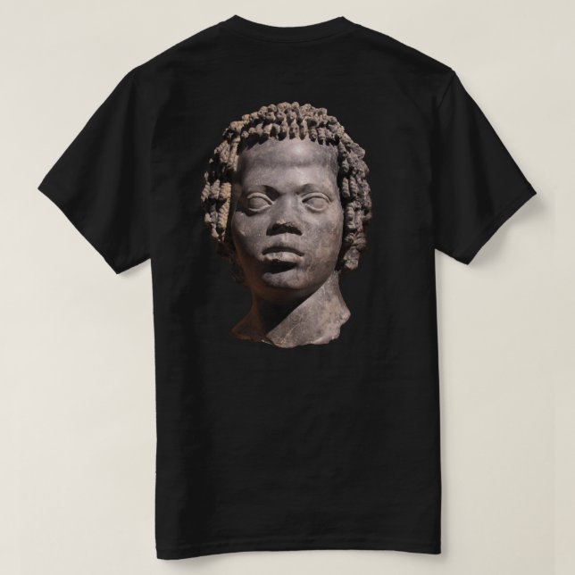 Nubian Statue T Shirt (Design baksida)
