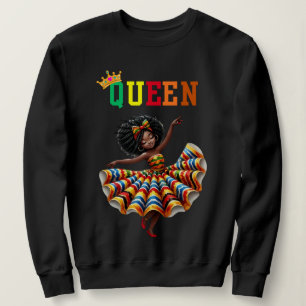 Nubiansk drottning: Dance Women's sweatshirt T Shirt
