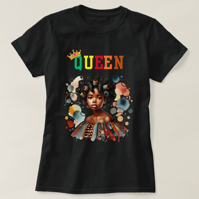 Nubiansk drottning: "Tro Women's T-Shirt (Design framsida)